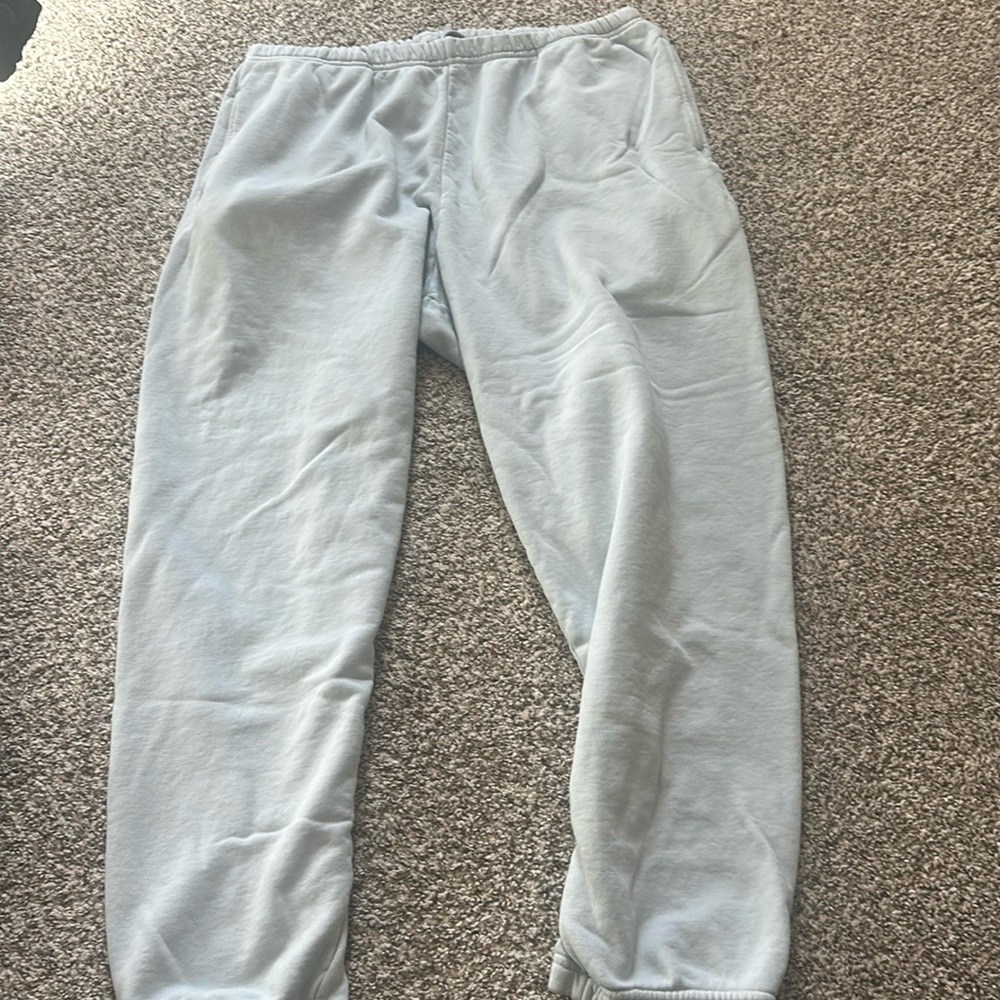 skims xl light blue sweatpants